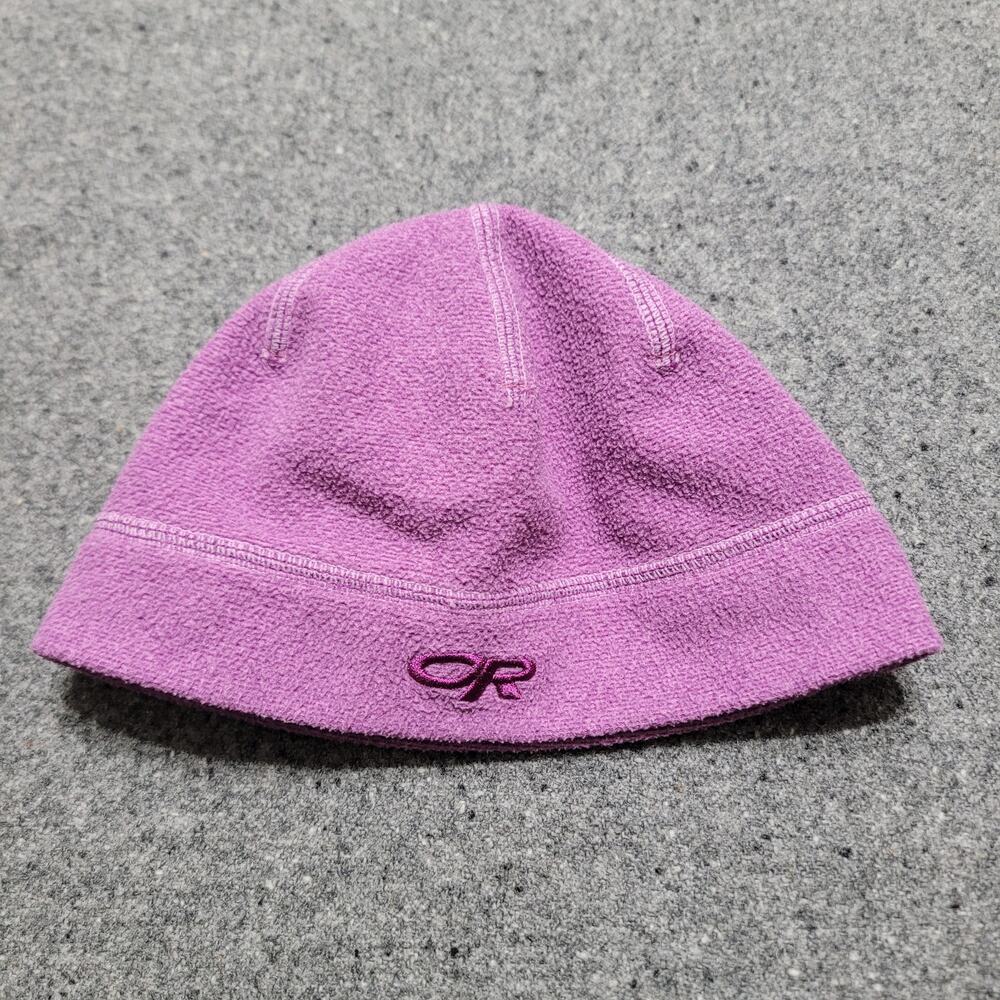 Outdoor Research Beanie Toddler 0-3 Years Purple OR Skull Cap Winter Hat Fleece